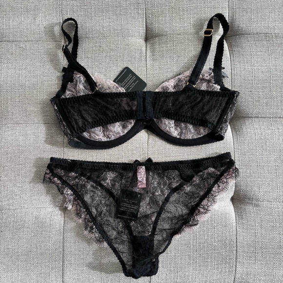 AGENT PROVOCATEUR Ariel Lace Bra & Underwear Set 36E, 4 (L) - Picture 5 of 12